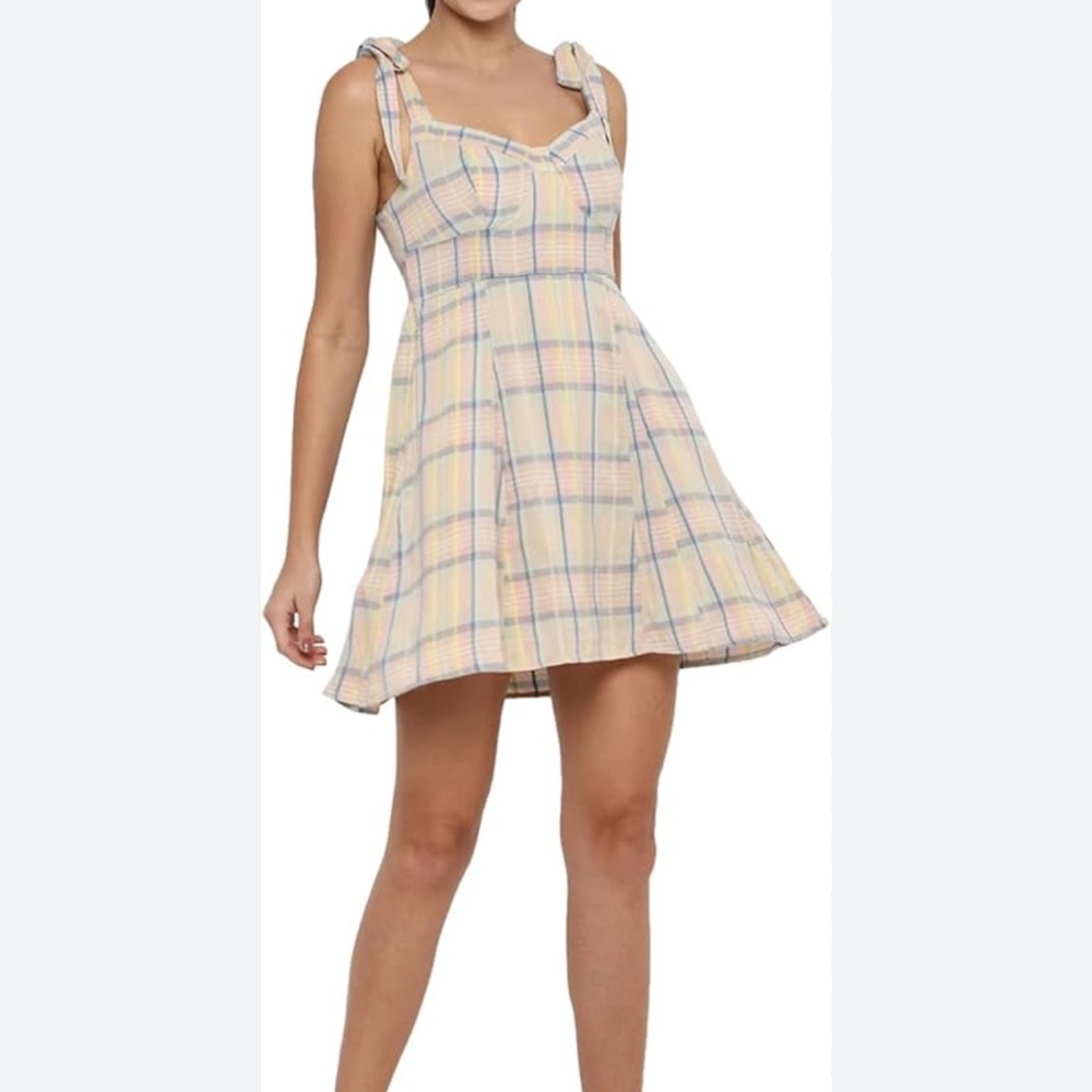 American Eagle Outfitters Plaid Corset Dress Size XL